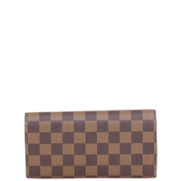 Louis Vuitton Emilie Wallet Damier Ebene Back