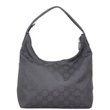 Gucci GG Nylon Zip Hobo Back
