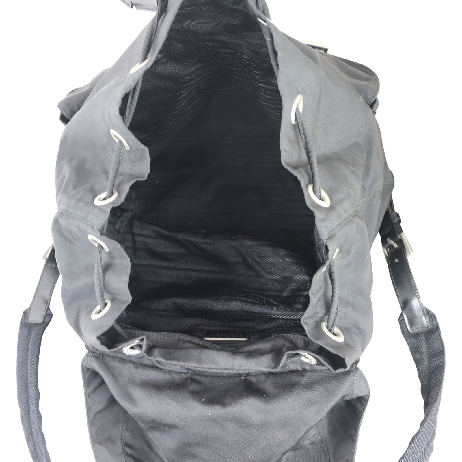 Prada Tessuto Vela Backpack Whole interior