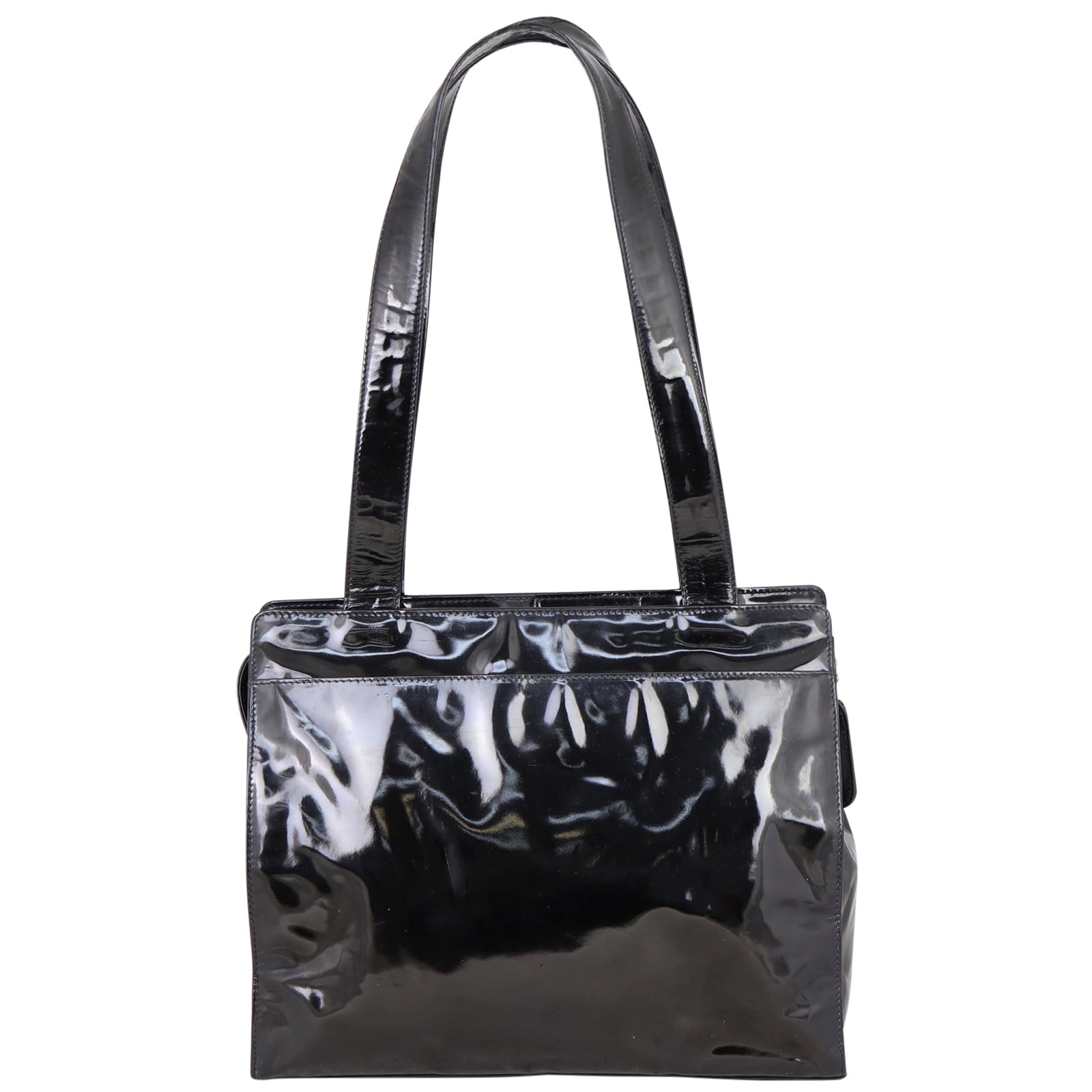 Chanel Vinyl Shoulder Bag Back