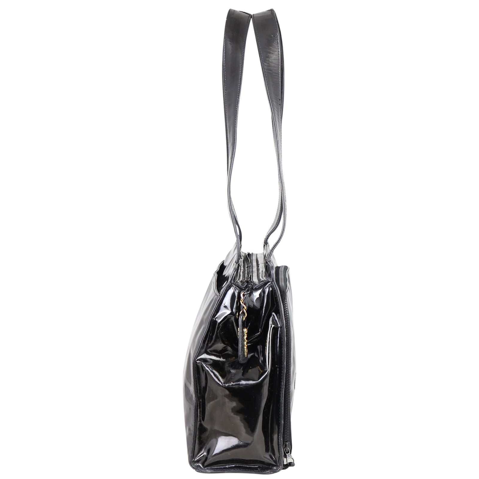 Chanel Vinyl Shoulder Bag Side