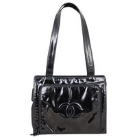 Chanel Vinyl Shoulder Bag Front