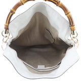 Gucci Embroidered Canvas Peggy Bamboo Hobo Whole interior