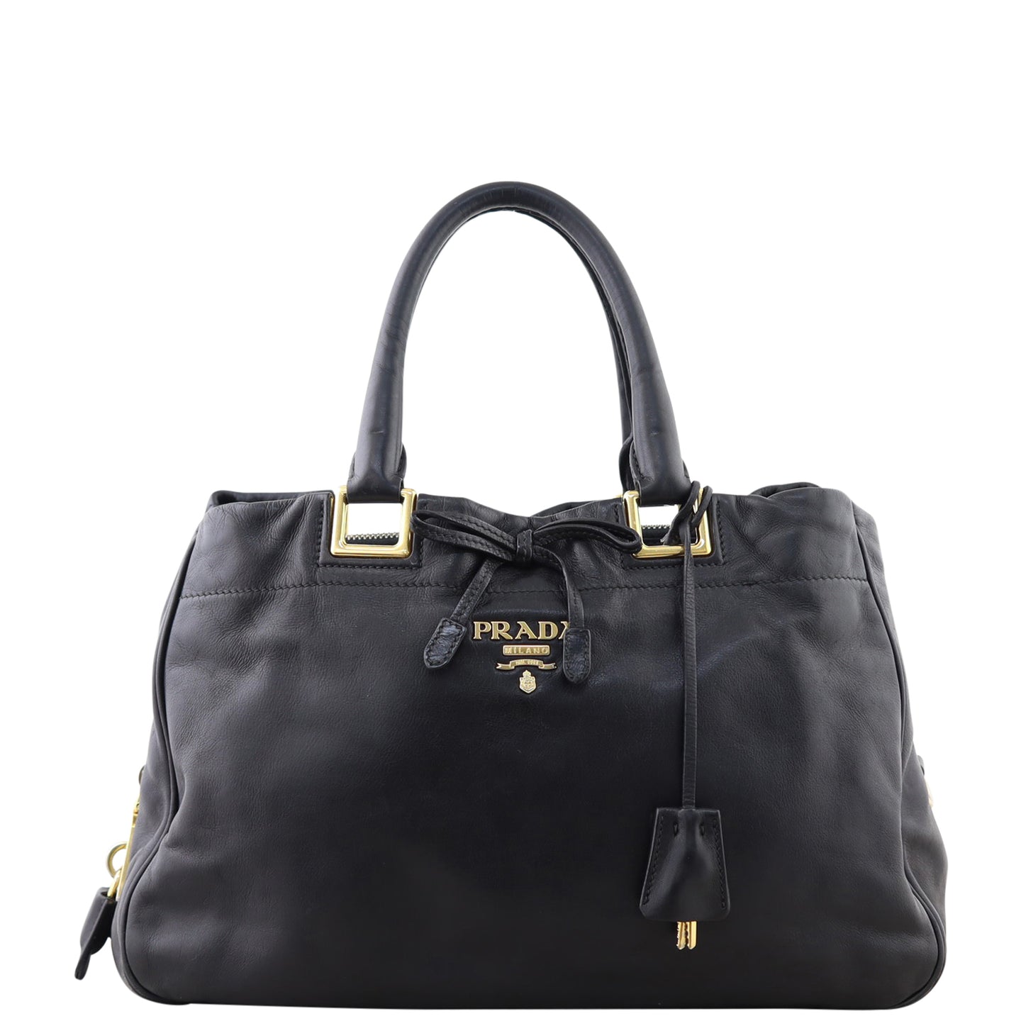 Prada Nappa Bow Satchel Front
