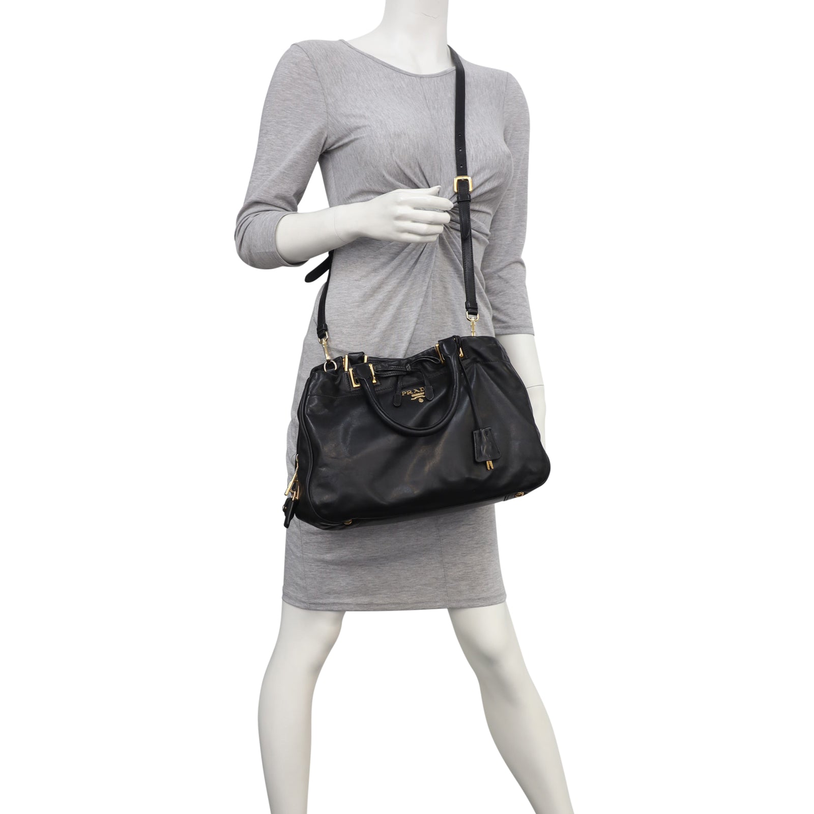 Prada Nappa Bow Satchel Mannequin