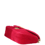 Gucci GG Marmont Velvet Small Shoulder Bag Corner