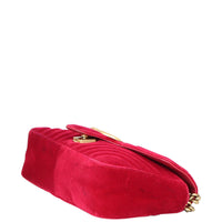 Gucci GG Marmont Velvet Small Shoulder Bag Corner