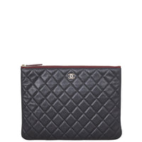 Chanel Quilted O-Case Medium Front