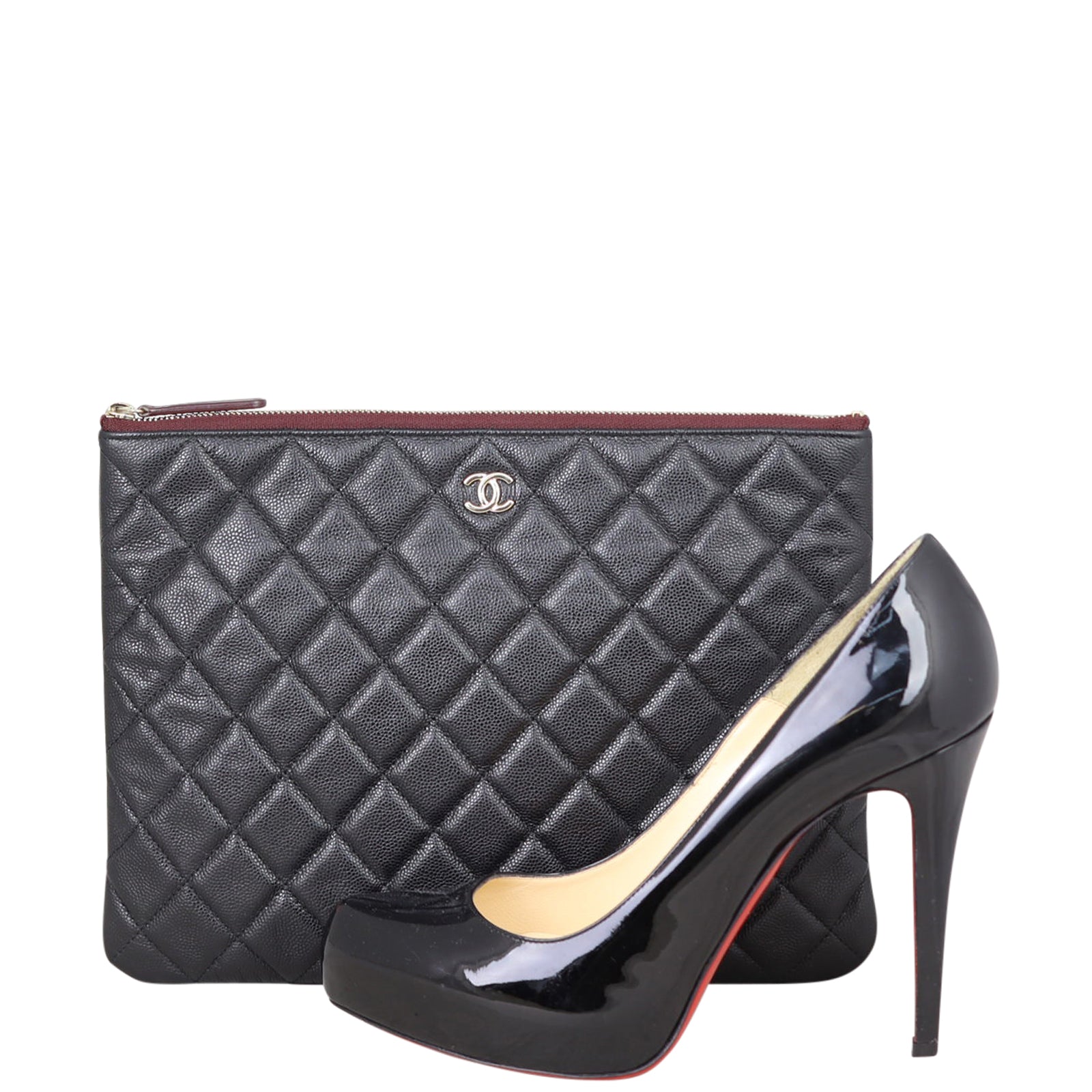 Chanel Quilted O-Case Medium Shoe