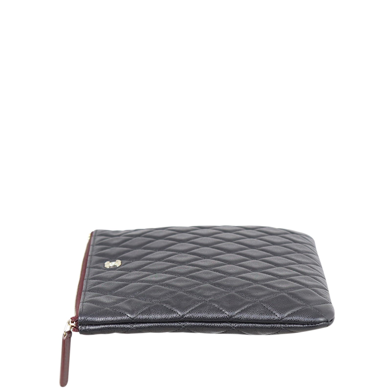 Chanel Quilted O-Case Medium Side