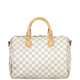 Louis Vuitton Speedy 30 Bandouliere Damier Azur Back