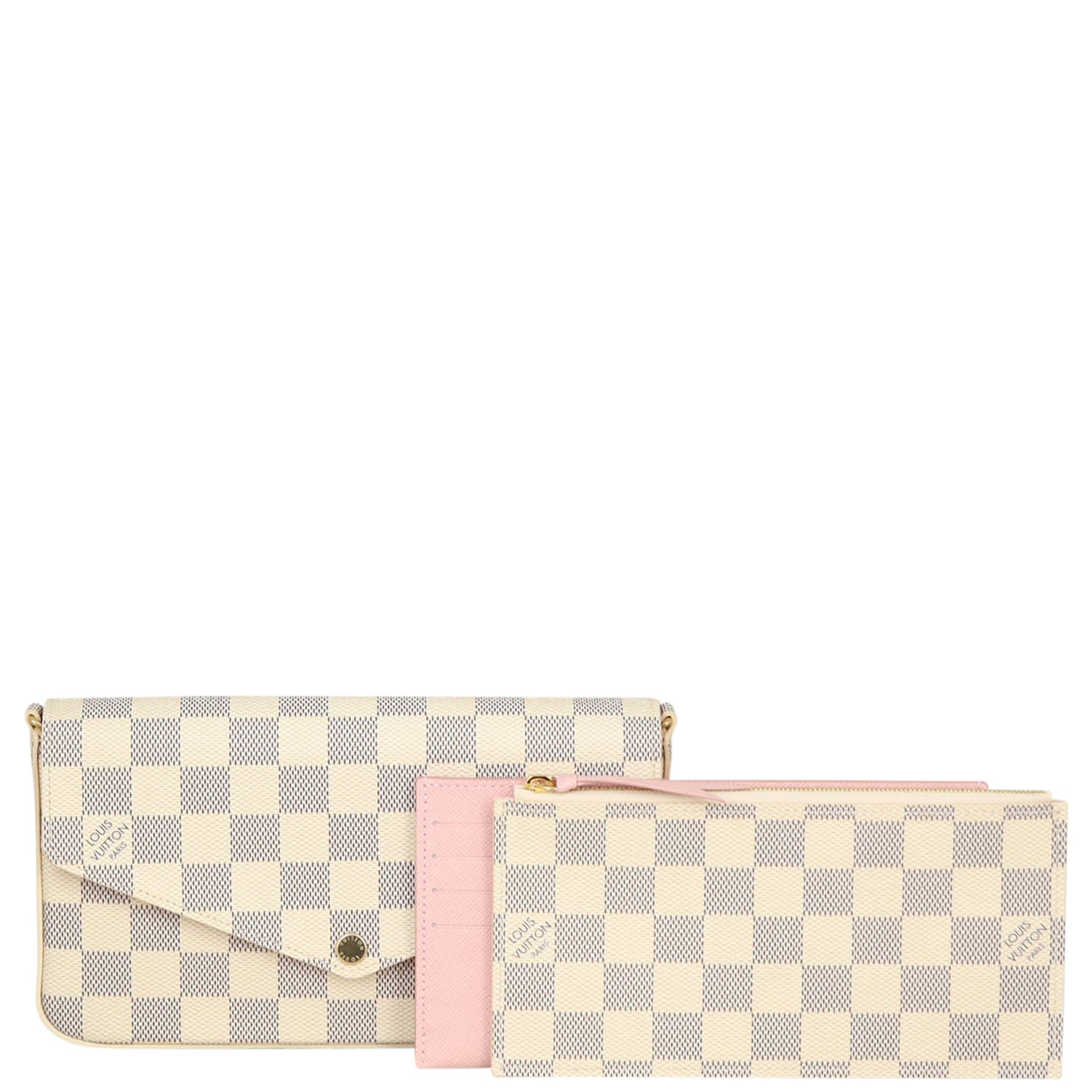 Louis Vuitton Pochette Felicie Damier Azur Front