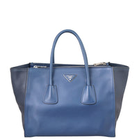 Prada City Calf Twin Pocket Tote Front