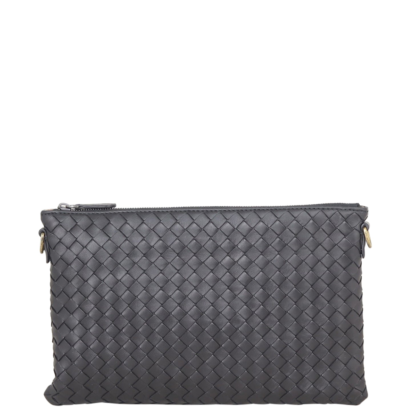 Bottega Veneta Nappa Intrecciato Biletto Crossbody Front
