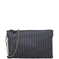 Bottega Veneta Nappa Intrecciato Biletto Crossbody Front