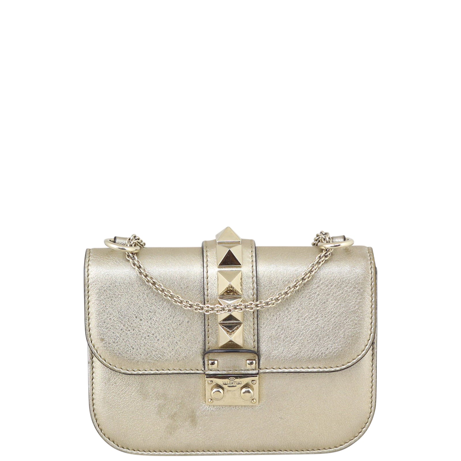 Valentino Rockstud Glam Lock Small Front