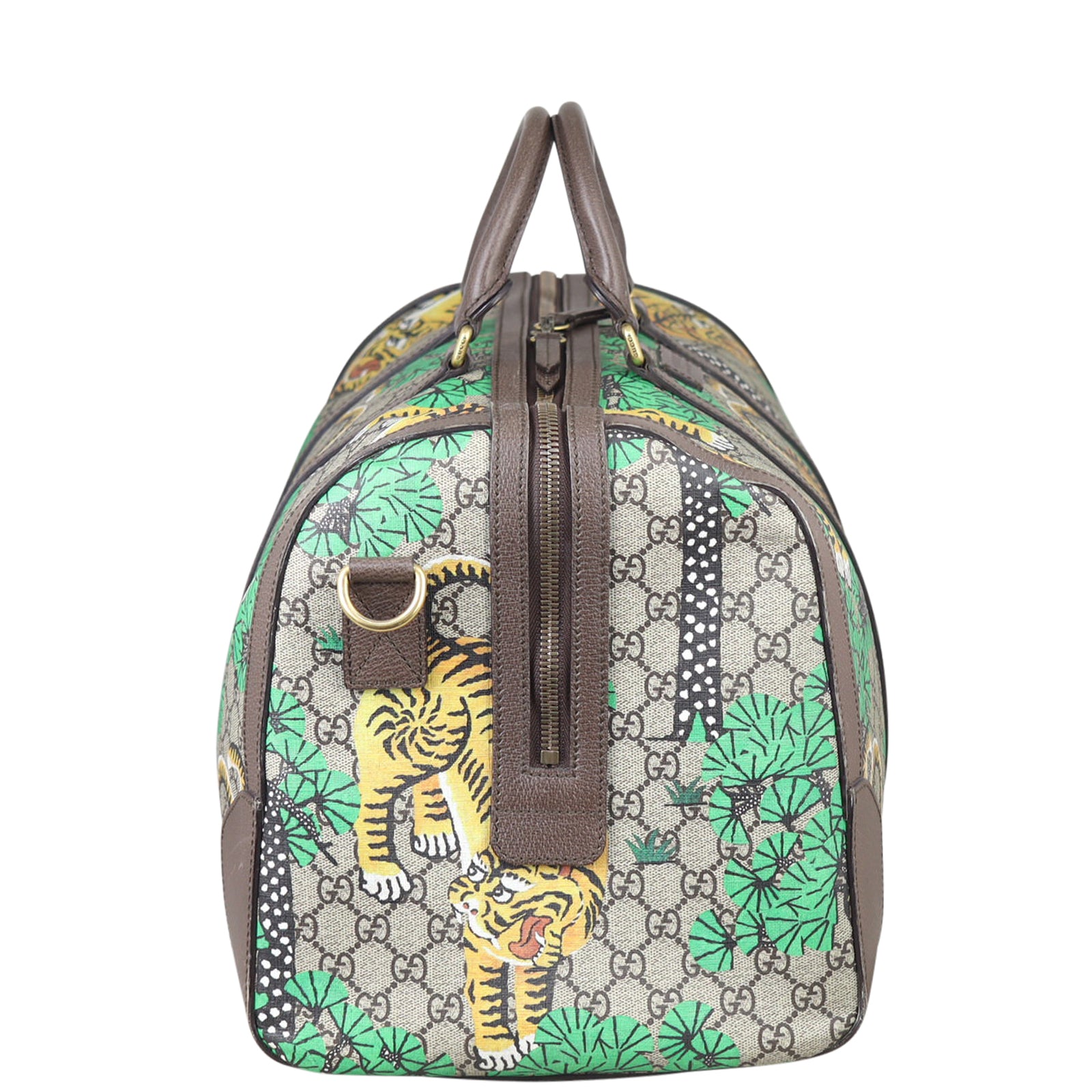 Gucci GG Supreme Bengal Tiger Duffle Bag Side