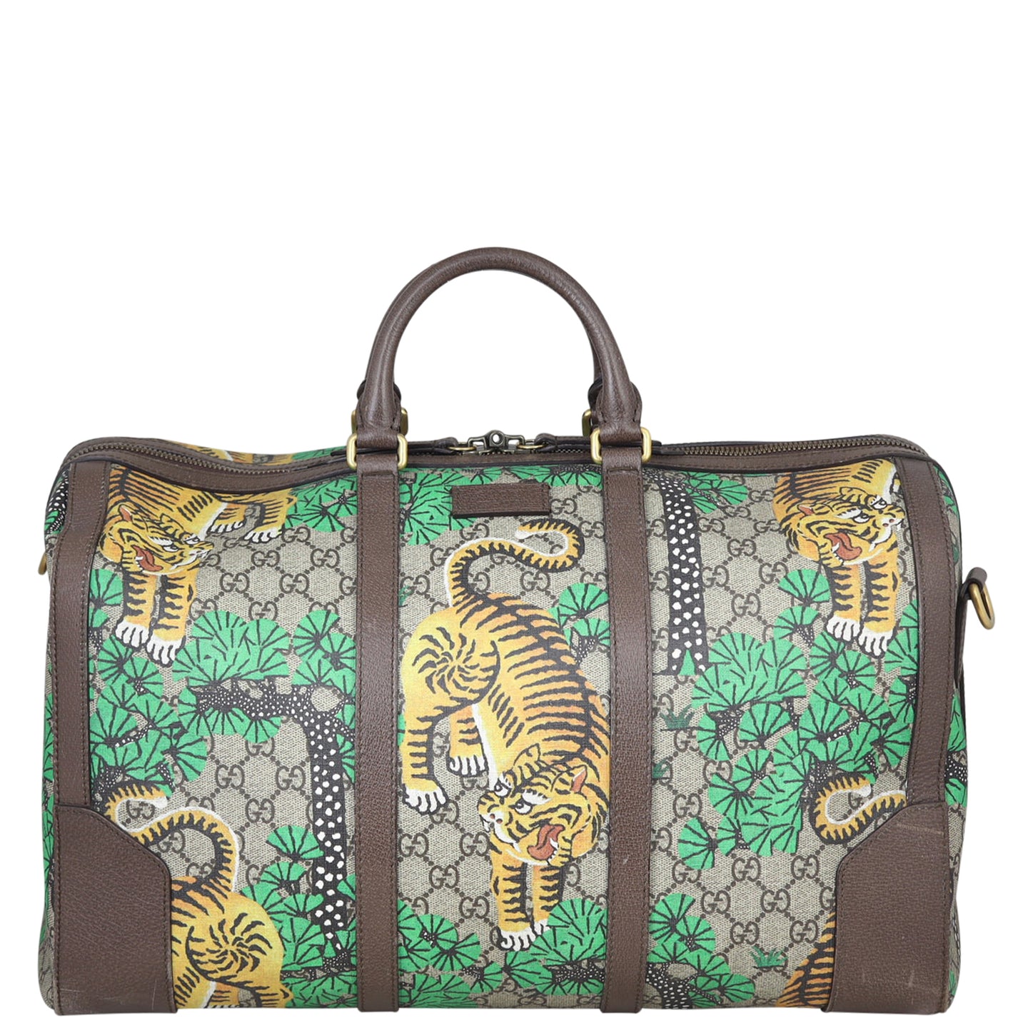 Gucci GG Supreme Bengal Tiger Duffle Bag Front