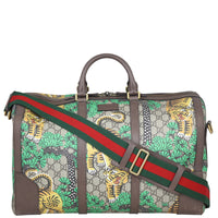 Gucci GG Supreme Bengal Tiger Duffle Bag Front