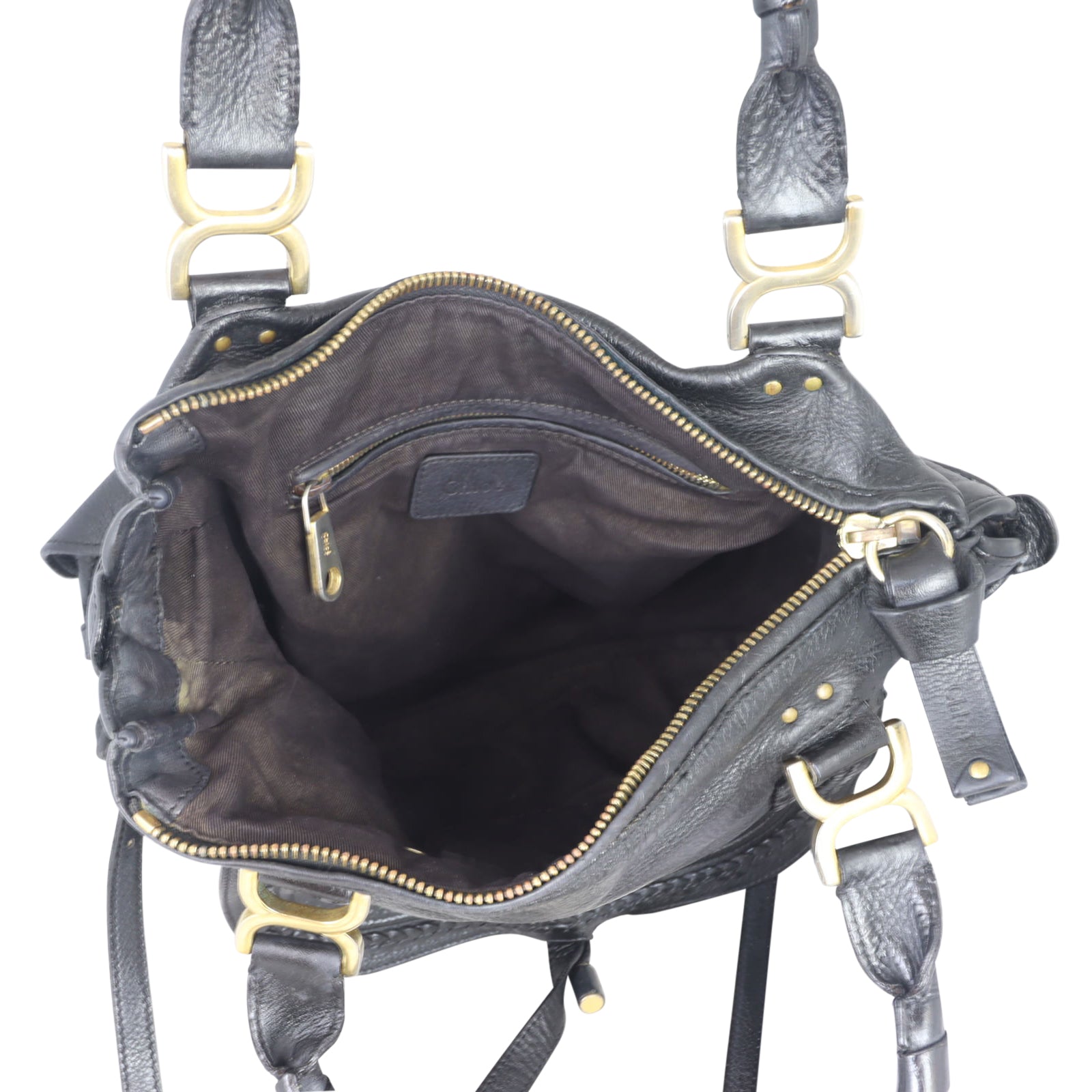 Chloe Marcie Satchel Medium Whole interior
