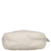 Prada Vitello Daino Front Zip Hobo Base