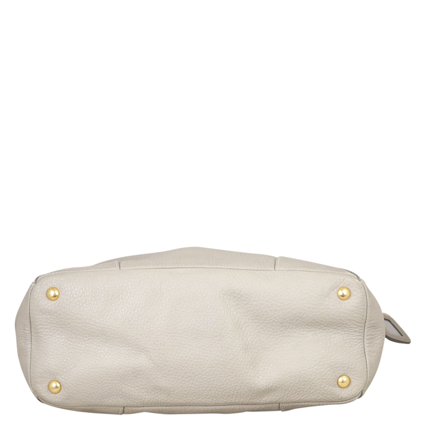 Prada Vitello Daino Front Zip Hobo Base