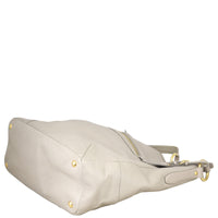 Prada Vitello Daino Front Zip Hobo Corner