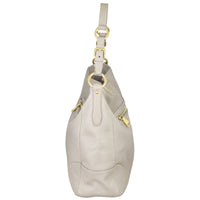 Prada Vitello Daino Front Zip Hobo Side