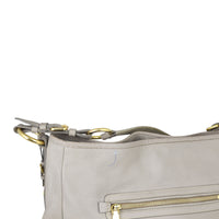 Prada Vitello Daino Front Zip Hobo Corner