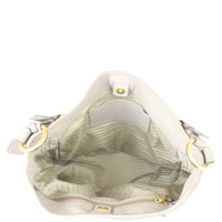 Prada Vitello Daino Front Zip Hobo Whole interior