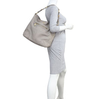 Prada Vitello Daino Front Zip Hobo Mannequin