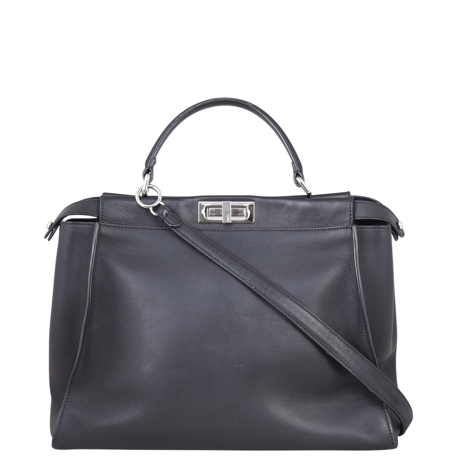 Fendi Peekaboo Monster Python-Trim Front