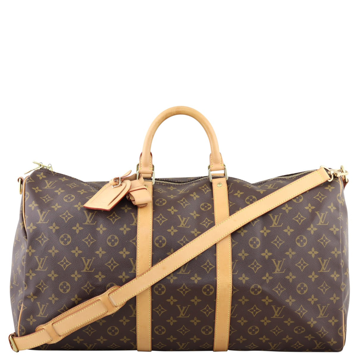 Louis Vuitton Keepall 55 Bandouliere Monogram Front
