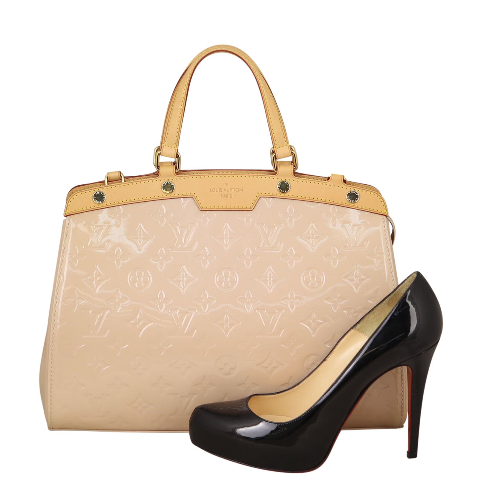 Louis Vuitton Brea MM Monogram Vernis Shoe