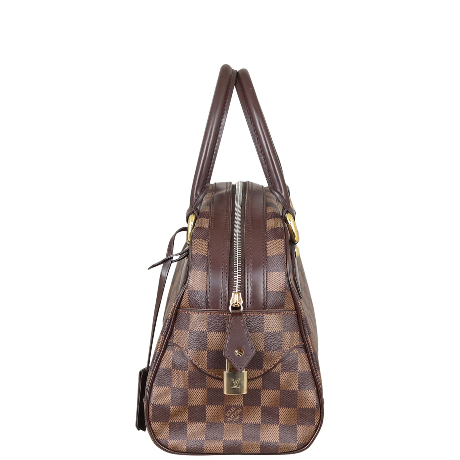 Louis Vuitton Duomo Bowling Bag Damier Ebene Side