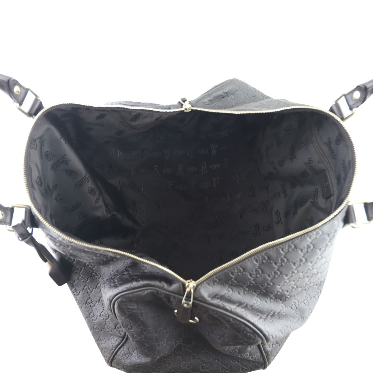 Gucci Guccissima Duffle Bag Whole interior
