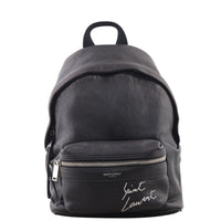 Saint Laurent Toy Embroidered Logo Leather Backpack Front
