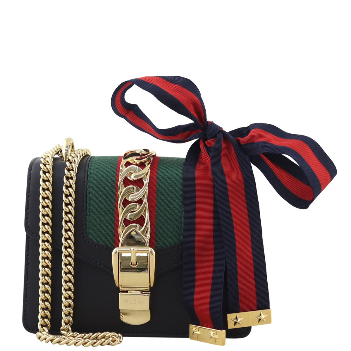 Gucci Sylvie Mini Chain Bag Front
