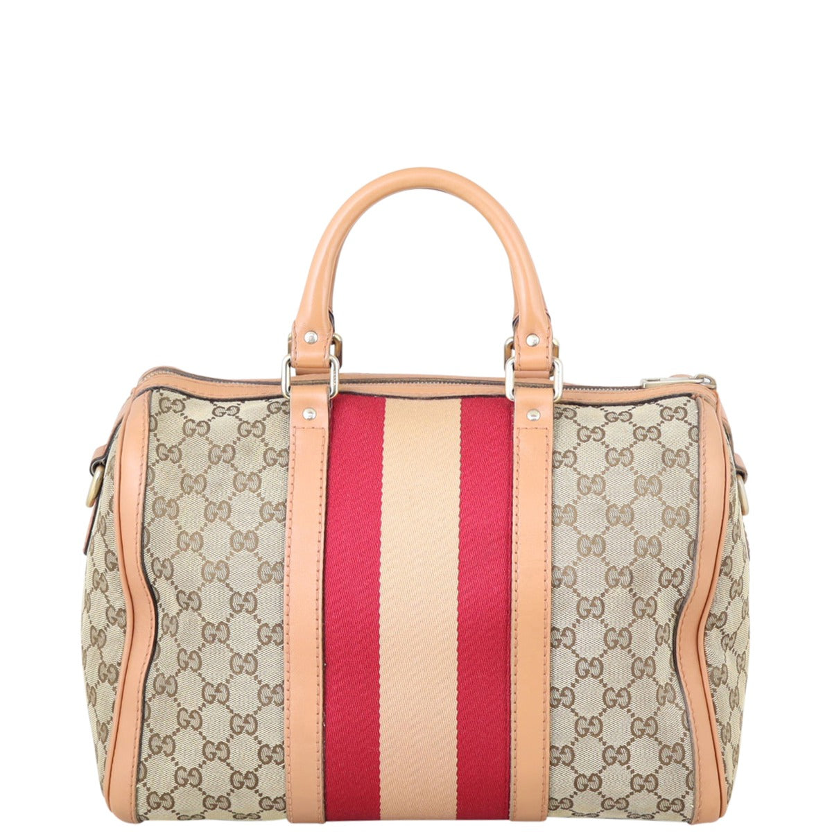 Gucci Vintage Web Original GG Boston Bag Small Back

