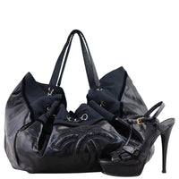 Chanel Vinyl Coco Spirit Cabas Tote Shoe
