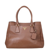 Prada Vitello Daino Shopping Tote Front
