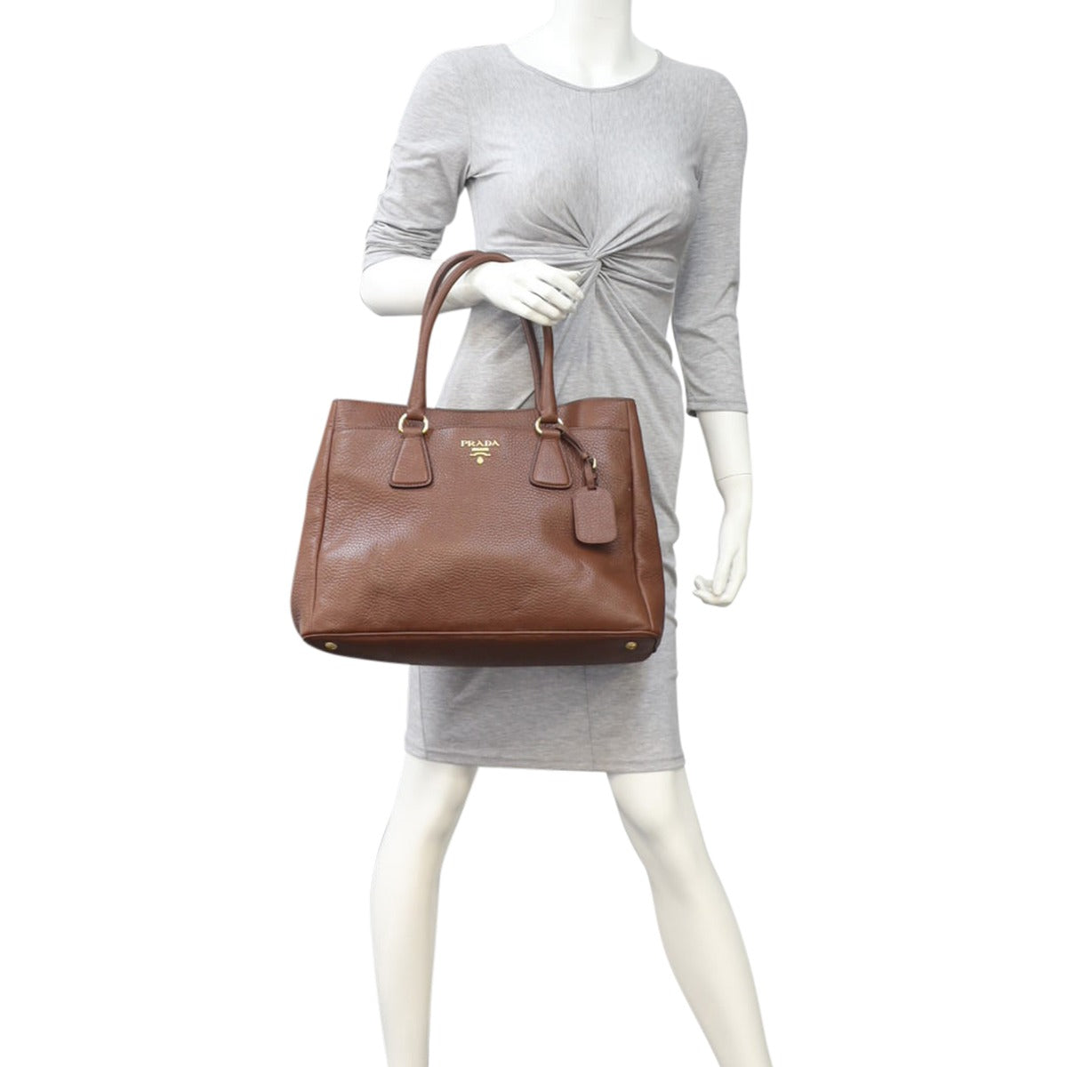 Prada Vitello Daino Shopping Tote Mannequin

