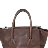 Prada Twin Pocket Glace Calfskin Tote Corner
