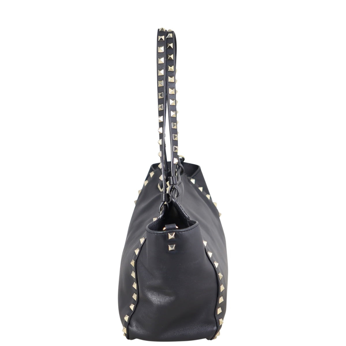 Valentino Rockstud Small Tote Side
