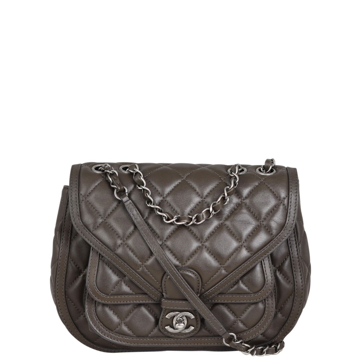 Chanel CC Messenger Bag Front
