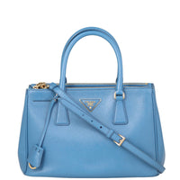 Prada Saffiano Lux Galleria Double Zip Tote Small Front

