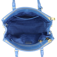 Prada Saffiano Lux Galleria Double Zip Tote Small Whole interior

