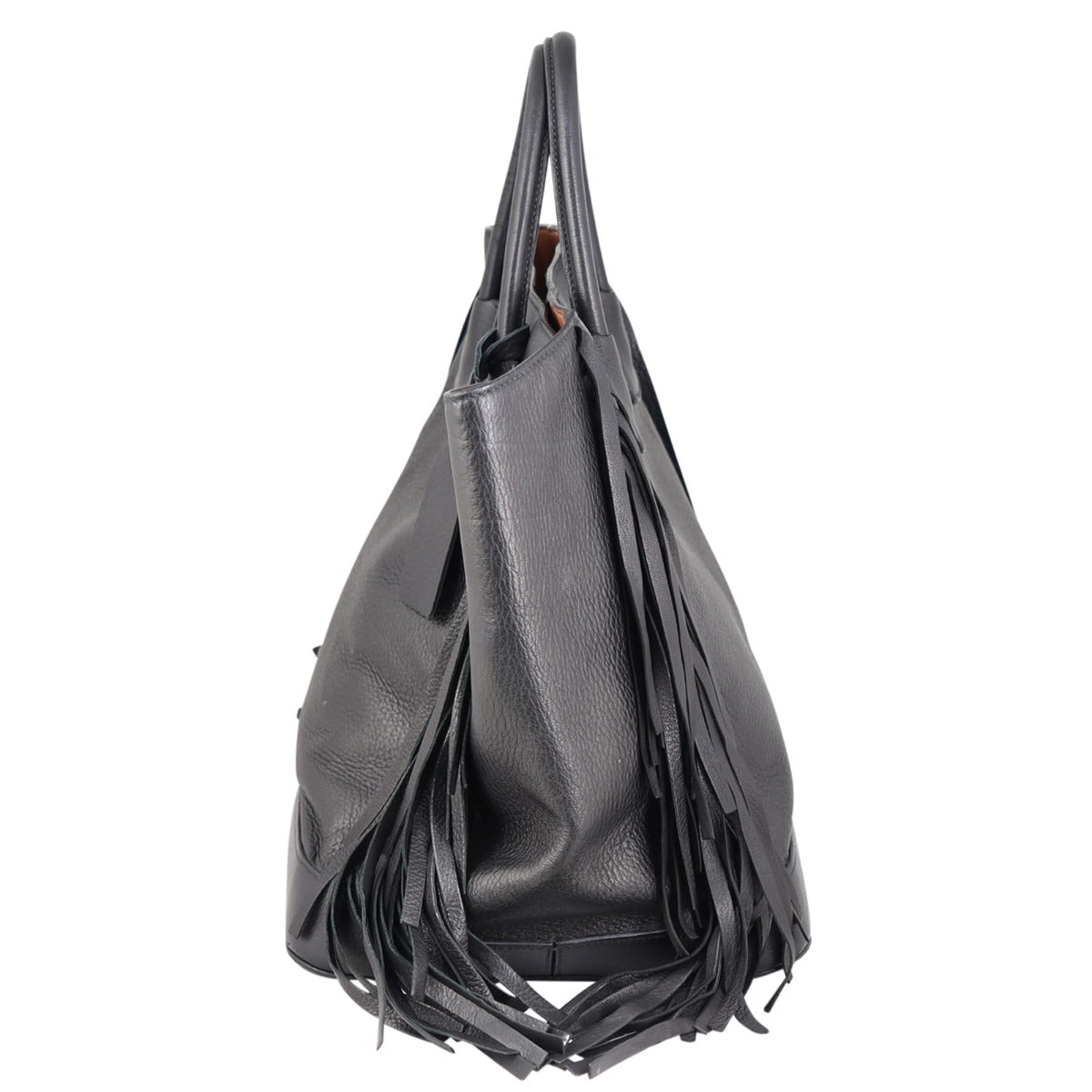 Prada Cervo Fringe Tote Side
