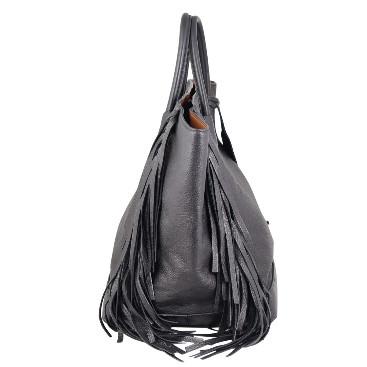 Prada Cervo Fringe Tote Side
