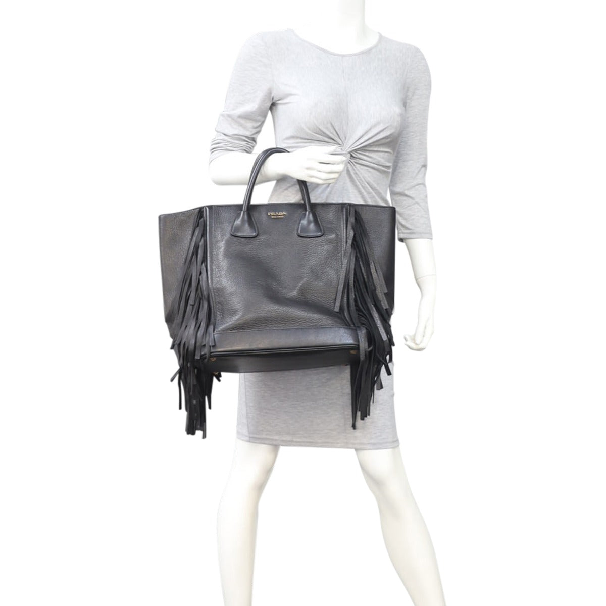 Prada Cervo Fringe Tote Mannequin

